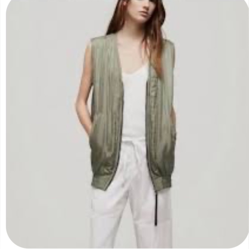 rag & bone Silk Utility Vest Size S